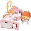 Smoby - Baby Nurse - Cocoon Nursery - Per neonati fino a 42 cm - Numerosi accessori e funzioni di gioco - Materiale riciclato - Dai 3 anni in su - Prodotto in Francia