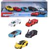 Majorette Set di 5 auto Lamborghini 7,5 cm scatola decorata collezione veicoli giocattolo in metallo pressofuso licenza ufficiale a partire da 3 anni (8502105001)