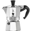 Bialetti Caffettiera Moka Express, Manico anti scottatura, Non adatta a induzione, 1 Tazze (60 ml), Alluminio [Classe di efficienza energetica A]