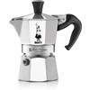 Bialetti Caffettiera Moka Express 6 Tazze, Manico anti scottatura, Non adatta a induzione, 6 Tazze (270 ml), Alluminio