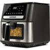 G3 ferrari G10207 Friggisano 6.5L Friggitrice ad Aria 6,5 Litri, 1700 W, Display digitale, 8 programmi, Vassoio rialzabile, Funzione Grill, Ricettario incluso, Nero