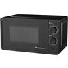 Melchioni Family Microonde 20L con Grill - ONDA - 800W - Dimensioni 46x32x26 cm - Timer 1-35 Minuti - Piatto in Vetro e Apertura con Pulsante - Nero