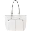 Marigè | Borse - Accessori Raffinata borsa dal design classico e femminile, impreziosita da dettagli in oro e da una chiusura superiore a clip con doppio tasca sul lato frontale. - Bianco