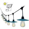 V-TAC CATENA PARTY 15.6 METRI 15 LAMPADINE CON PANNELLO SOLARE B.CALDO IP44 VT-715S-LED23034