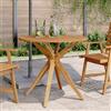Vidaxl Tavolo da Giardino Rotondo Ø85x75cm in Legno Massello di Acacia