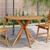 Vidaxl Tavolo da Giardino Rotondo Ø110x75cm in Legno Massello Acacia