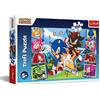 Trefl 16465 Sonic The Hedgehog - Puzzle per bambini, multicolore