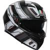Agv Casco Moto Integrale Agv K3 RIVIA Opaco Nero Bianco