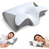 Cuscino cervicale per Dormire in Memory Foam Ergonomico 2 in 1 1 St