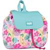 Seven Zainetto Camomilla TROPIC FLOWER, Azzurro, Spallacci regolabili, Chiusura con coulisse, Tempo libero, Viaggi, Idea regalo bambina