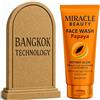 MACARIA Detergente Viso Miracle Beauty con Acido Kojico e Glutatione - Detergente Schiarente e Illuminante al Riso Thai per Iperpigmentazione - Cura della Pelle Delicata per una Pelle Radiosa - 60ml