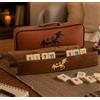 Senza marchio Set Gioco Rummy Tavolo Rummy Curvo 100% Piastrelle Fatte a Mano 🎁 Regali di...