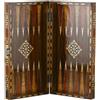 Senza marchio Set gioco da tavolo backgammon in palissandro fatto a mano 20" grande...
