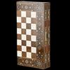 Senza marchio Set Backgammon in Palissandro di Lusso Gioco da Viaggio in Legno 20" Fatto a ...