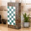 Senza marchio X Set Backgammon Grande 20 Pollici Tavola in Legno Massello di Palissandro...