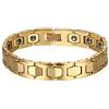 JewelryWe Bracciale magnetico Regolabile da Uomo Donna Braccialetto a Link Elegant Salute in Acciaio Inossidabile