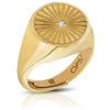 OPSOBJECTS Ops Objects Anello da Donna Collezione Icon. Anello Realizzato in Argento 925 Placcato Oro Giallo 18k Impreziosito da zirconi. Anello di Misura Regolabile dalla 8 alla 12. Nome Anello: Icon
