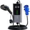 VDLPOWERVP Wallbox 7.4 kw Ricarica Auto Elettrica Tipo 2, 7.4 KW | 6-32A Colonnina Ricarica Auto Elettrica, 5M Monofase CEE 3 Pin Caricatore EV con Corrente Regolabile da Tempo Impostato