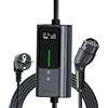 VDLPOWERVP Cavo Ricarica Auto Elettrica 8m, [3,6kW| 6-16A] Colonnina Ricarica Auto Elettrica Tipo 2 Schuko,Wallbox con LCD Controllo Digitale Compatibile (3.68KW-8M)