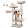 Feandrea Albero per Gatti, Tiragraffi, Morbido | Ombré Marrone Bianco, Collezione CLAWFY PCT162M01