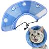 JTMKYO 1 copricapo conico, morbido collare ricreativo per animali domestici, collare regolabile per gatti, adatto per cani e gatti di piccola taglia, recupero chirurgico (blu)