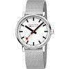 Mondaine Orologio analogico da uomo con cinturino in acciaio inox MSE.40110.SM, argento, Bracciale