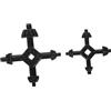 Lurrose 2 Pezzi Chiave Per Mandrino Da Trapano Chiave Mandrino Per Trapano a Colonna Tasti Di Mangria Per Esercitazioni Chuck Universal Drill Bit Key Key Nero Acciaio