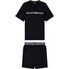 EMPORIO ARMANI T-Shirt+Shirt MEGALOGO Pyjama Grigio M
