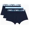 EMPORIO ARMANI Confezione da 3 Boxer da Uomo (Confezione da 3), AR.Blu/AR.Blu/AR.Blu, L