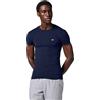 EMPORIO ARMANI T-Shirt Girocollo da Uomo con Logo Lucido Blu L