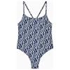 EMPORIO ARMANI Costume Intero Donna LOGOMANIA Blu M