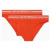 EMPORIO ARMANI 2-Pack Brief Mutande da Uomo, Corallo/Corallo, L Donna