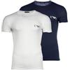 EMPORIO ARMANI T-Shirt Girocollo da Uomo con monogramma audace, Confezione da 2, Multicolore, L