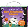 Usborne Pack mich ein! Meine Mitmachbücher: Halloween: Koffer mit drei Mitmachbüchern zum Thema Halloween - ausmalen und stickern - mit über 500 Stickern - für Kinder ab 3 Jahren
