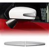 4R Quattroerre.it - 2333 - Profili Protettivi Adesivi Salvaspecchio 3D per Auto, Cromato, 2 Pezzi