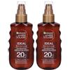 Garnier Ambre Solaire Ideal Bronze Spray SPF 20+ 2x178,1 ml