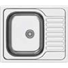 Apell OH601IRPC - Lavello da cucina, 1 Vasca con Gocciolatoio, 60 cm, Inox
