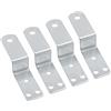 Rachlicy 4pcs z staffe per montaggio angolare in metallo piccolo staffe a forma di z per mobili mobili per legno