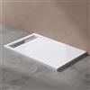doporro Piatto Doccia Rettangolare 90x140x5 cm con Superficie Antiscivolo | Acrilico, Colore Bianco, Lastra Acrilica 2,2 mm, Retro Rinforzato, Struttura Impermeabile, Superficie Facile da Pulire