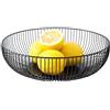 Generico In Filo Metallico - 11.03 Pollici Cestino | Ferro Nero - Organizer Da Cucina Durevole Per Frutta Pane Snack Dolci Vassoio Decorativo Per Natale Pasqua E Uso Quotidiano