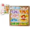 Teddies Puzzle/Labirinto didattico 2in1 in legno 30x30cm
