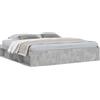 vidaXL Struttura letto grigio cemento 200x200 cm