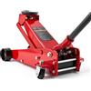 VEVOR Sollevatore idraulico da officina con portata di 3 t, sollevatore piatto in acciaio con pompa a pistone singolo a sollevamento rapido, sollevatore per auto sportive, SUV e pick-up, corsa 13-50 cm, sollevatore da auto da corsa, rosso