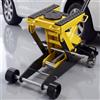 VEVOR - Sollevatore idraulico da officina con portata di 2 t, sollevatore piatto in acciaio con pompa a pistone singolo a corsa rapida, sollevatore per auto, moto e ATV, corsa 150-435 mm, sollevatore per auto da corsa