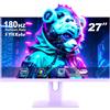 FYHXele Monitor da gioco viola 27 pollici 1080P 180hz FHD (1920X1080) IPS