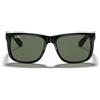 Ray-Ban Occhiali da Sole RB4165 601/71 Justin Nero/Verde Unisex 55/16/145