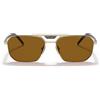 Prada Occhiali da Sole PR58YS ZVN5Y1 Oro/Marrone Unisex Polarizzati 57/15/145