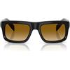 Prada Occhiali da Sole PRD11S 16K10X Nero/Giallo Sfumato Marrone Chiaro Uomo 54/20/140