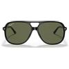 Ray-Ban Occhiali da Sole RB2198 901/58 Bill Nero/Verde Unisex Polarizzati 56/14/145