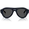 Ray-Ban Occhiali da Sole RB4925 689587 Aviator Puffer X ASAP Rocky Blu Scuro/Ultra Black Unisex 50/21/145
